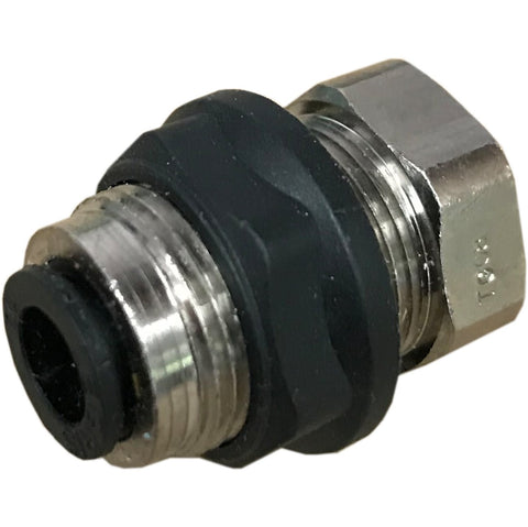Adapteur bulkhead laiton 1/4" push-in 1/8" fnpt laiton - Airablo
