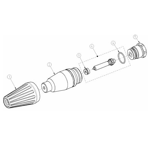 Buse Turbo TS-58 st-458 6000psi 212°F (kit de réparation) - Airablo