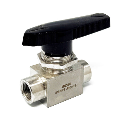 Ball valve in stainless steel 6000psi