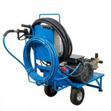 4000psi 4GPM 10hp Bâti mobile en acier 230 volt à courroie