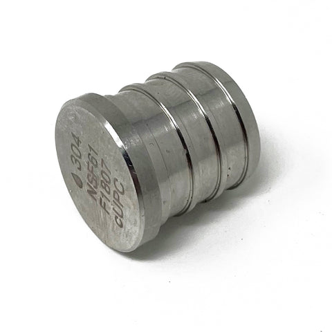 1/2" PEX stainless steel plug