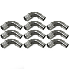 Coude en acier inoxydable PEX 1/2" (LOT DE 10X)