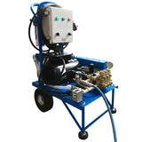 High pressure pump for misting system with wheel