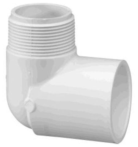 Coude 90° PVC SCH40 MPT * Slip - Airablo